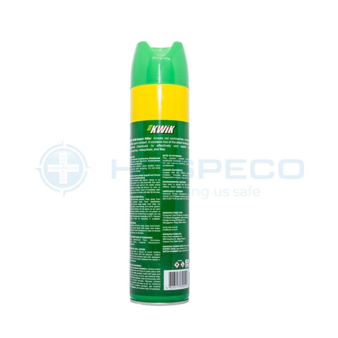 Kwik Multi-Insect Killer Kerosene-Based (Green) 600 ml | HOSPECO