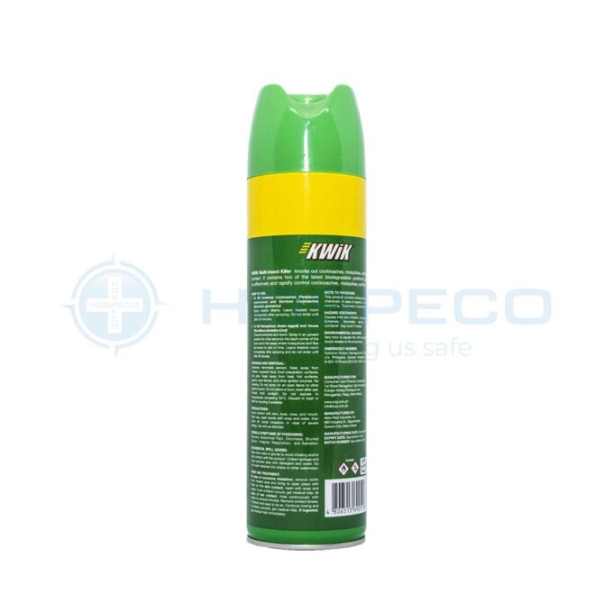 Kwik Multi-Insect Killer Kerosene-Based (Green) 500 ml | HOSPECO