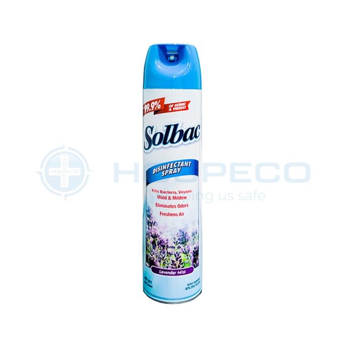 Solbac Lavender Mist Disinfectant Spray 400 grams | HOSPECO