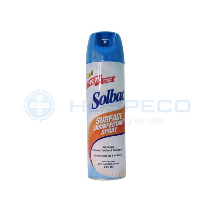 Solbac Surface Disinfectant Spray 500 ml | HOSPECO